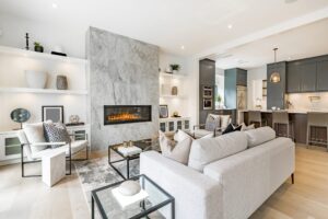 Modern Kitchen design with open concept and bar counter